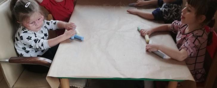 Wiosenny krajobraz - praca grupy IV przedszkola